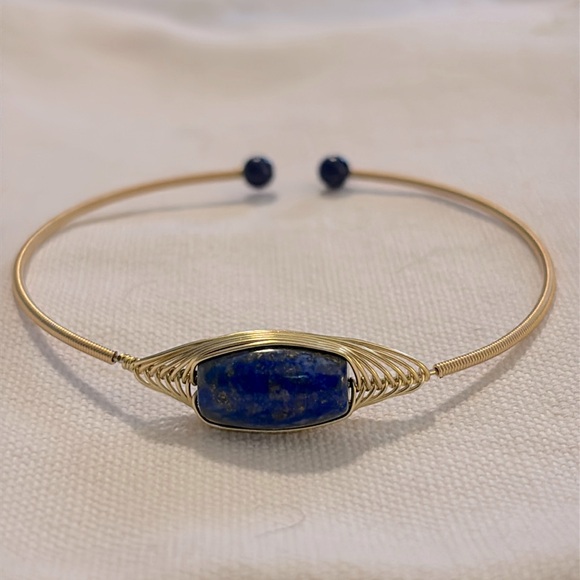 💙 Flexible Lapis Cuff Bracelet - Picture 1 of 2